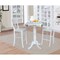 International Concepts Round 42, Round Pedestal Bar Height Table with 2 Bar Height Stools, White, 42 W, 42 L, 41.5 in H K08-42DPT-S6133-2 - alternate 4